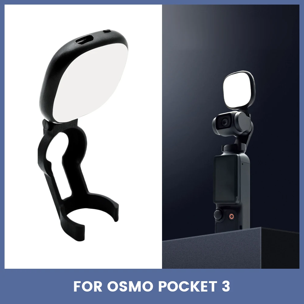 

Fill Light for DJI Osmo Pocket 3 Self Shooting Bracket With Black Soft Filter Handheld For DJI Pocket 2 Sports Camera Accessory