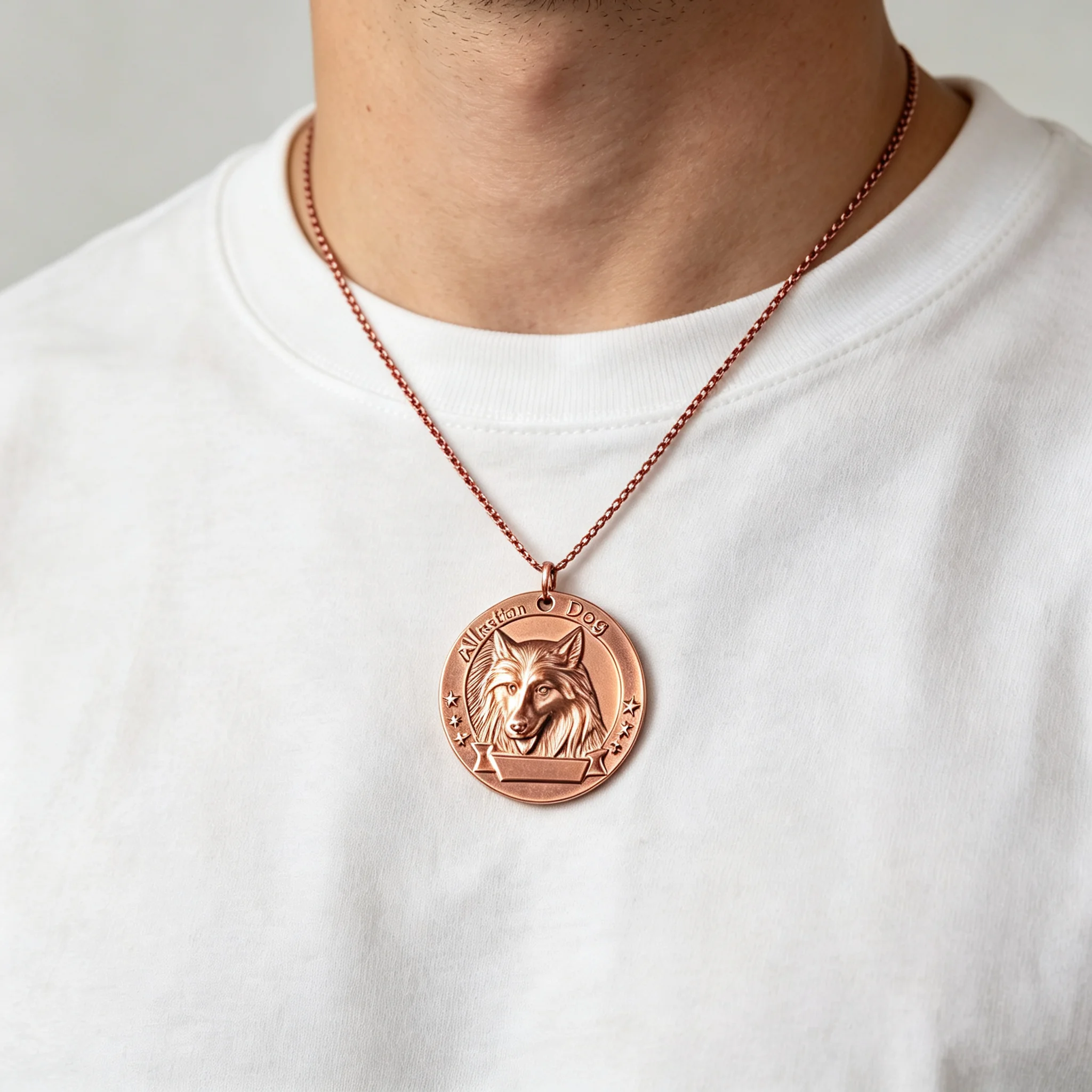 Saf Bakır Alaska Köpek Etiketi - Mens Dog Tag Necklace incelemesi ve fiyatı