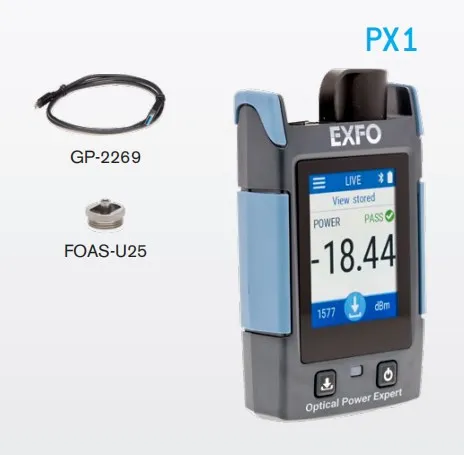 

Canada origin EXFO Optic Power Meter PX1(26 to -50dBm) Optical Power Expert PX1-H (FPM-300 FPM-302X) quality warranty