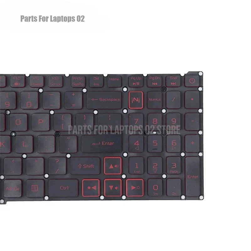 p Replacement US Keyboard for Acer Predator Helios 300 PH315-52 PH315-53 / AN515-43 AN515-54 Red Frame with Backlit - view 4
