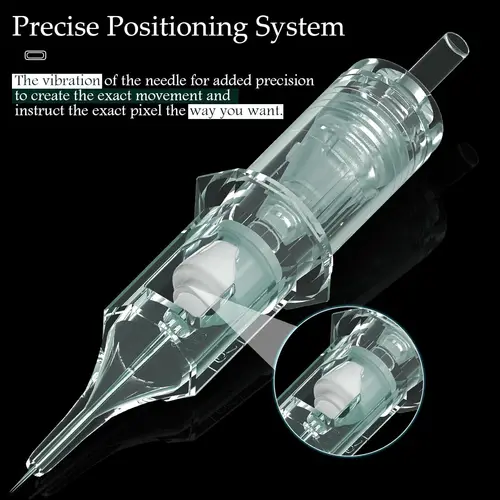 Imagen 2 del producto 20/50 Uds agujas de cartucho de tatuaje RL RS M1 CM agujas de cartucho esterilizadas desechables para máquina de tatuaje suministro de pluma