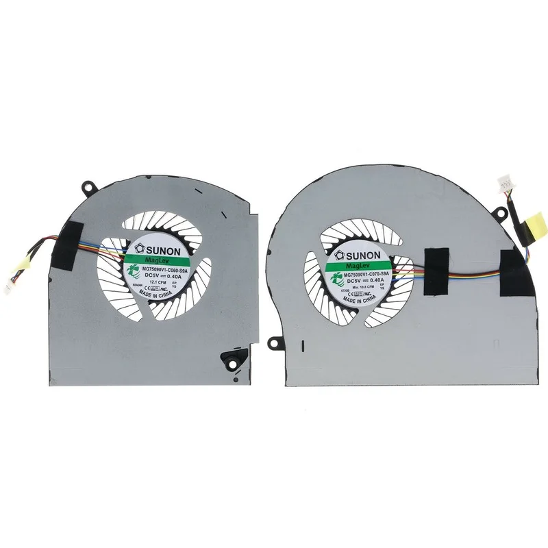 Replacement Laptop CPU & GPU Cooling Fan For Dell Alienware 17 R4 R5 P31E ALW17C MG75090V1-C060-S9A