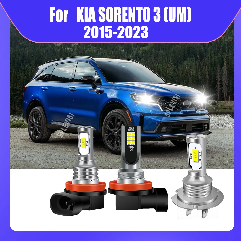 

12v CSP Car LED Headlamp H7 H11 High Low Beam Foglamp Bulbs For KIA SORENTO 3 (UM) 2015 2016 2017 2018 2019 2020 2021 2022 2023