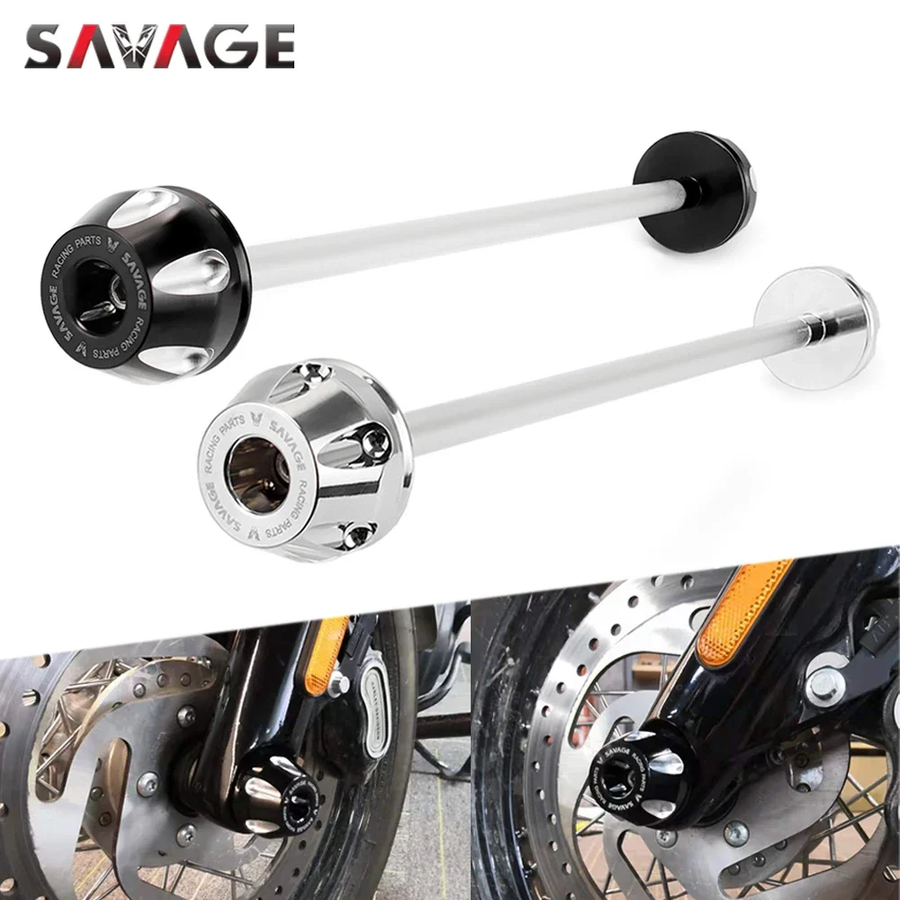 Front Axle Fork Crash Slider Caps For Harley FAT BOY SOFTAIL STANDARD 2018-2021 SPORT GLIDE Motorcycle Wheel Falling Protector