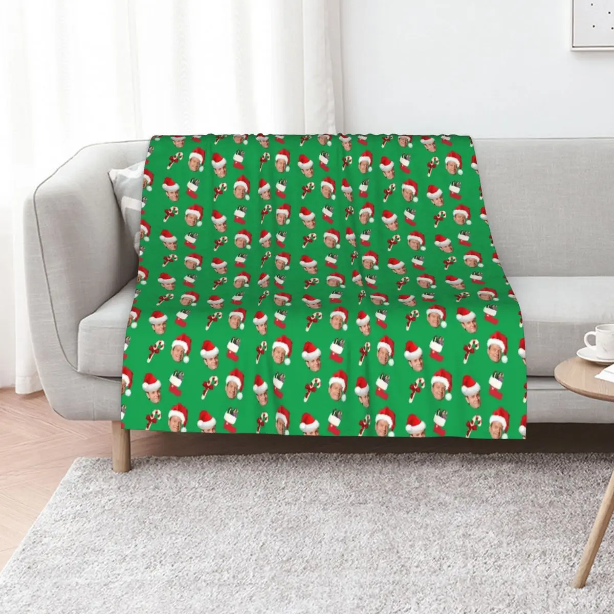frasier & amp; niles christmas pattern Throw Blanket Soft Comfort Blanket for Reading Watching TV