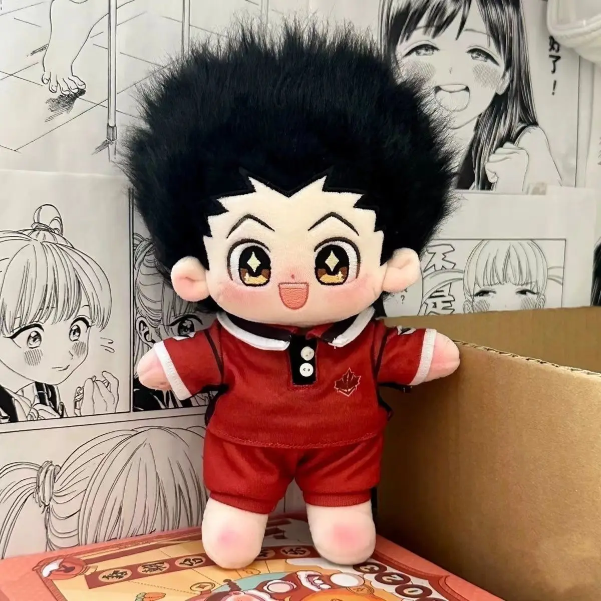 

20cm Anime Gon Freecss Plush Doll Cosplay HUNTER×HUNTER Soft Cute Stuffed Toy