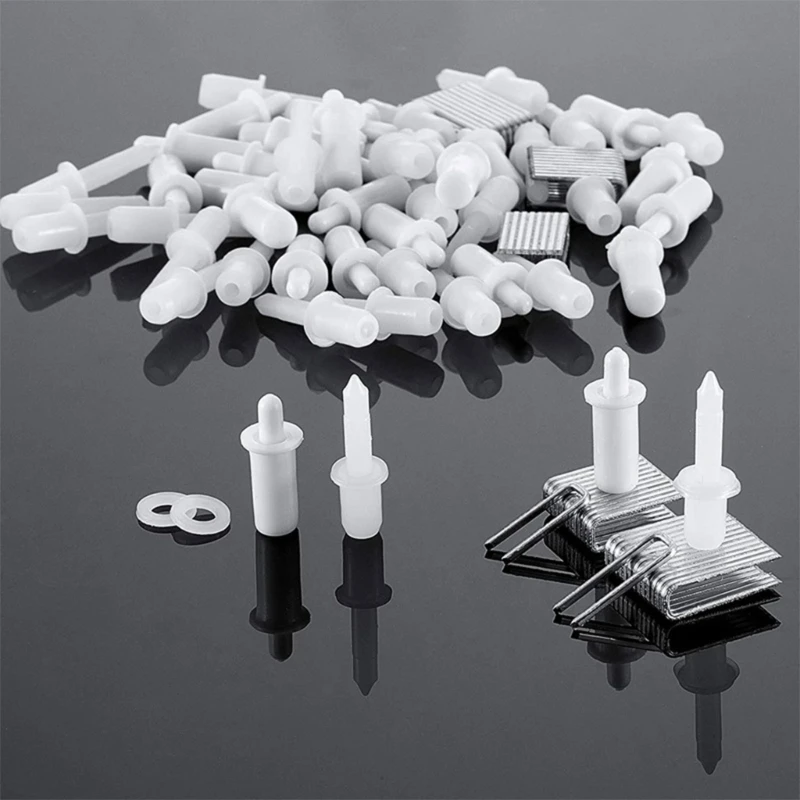 스프링 장착 셔터 수리 핀 및 틸트 로드 85 개, 스테이플 및 와셔 교체용 87HA