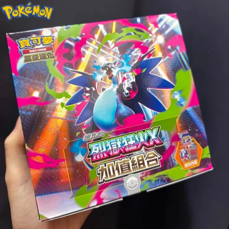 

100% оригинальные традиционные китайские карты серии Mega Vol.2 Inferno X Ptcg M2 Booster Box, коллекционная карточка, коллекционная карта на складе