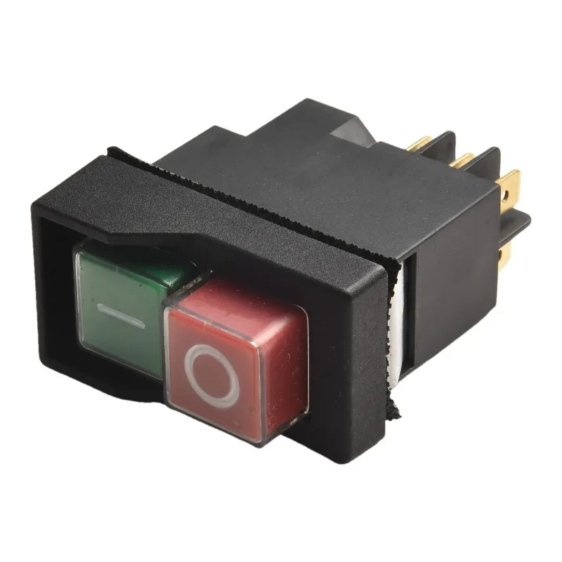 6 Pin Pushbutton Switch for KJD17 18A 127V Replacement Part for Table Saw with Waterproof Design and Reliable Performance