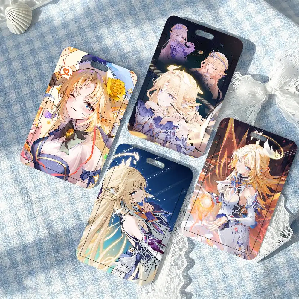 Game Nicole Reeyn Genshin Impact Lanyard Card Holders Student ID Card Holders Neckband Card Holders Access Control Accessories