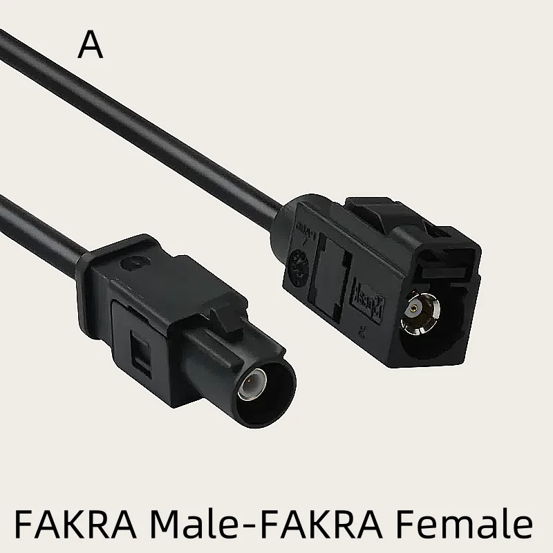 FAKRA Male to Female Reverse Camera Video Cable Adapter SYWV50-2/RTK031 Coaxial Cable FAKRA A B C D E F G H I K Z Connector