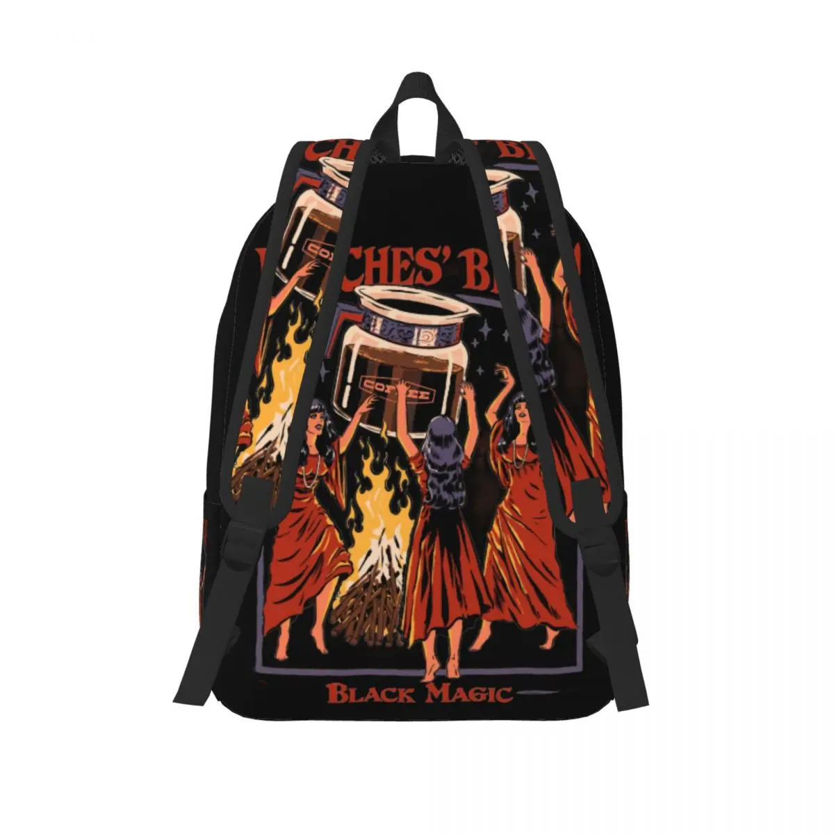 Barista Coffee Cooking Witches Brew Backpack, Meados do século moderno escuro artes Daypack para Barista, Bolsa de ombro