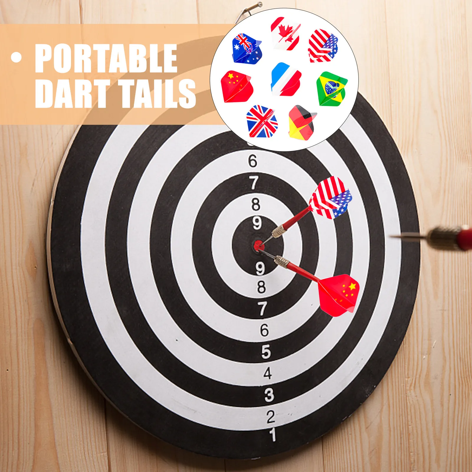 

27Pcs Versatile Dart Flights Assorted Patterns Premium Material Long-Lasting Replaceable Wings Portable Tails for Smooth Flying