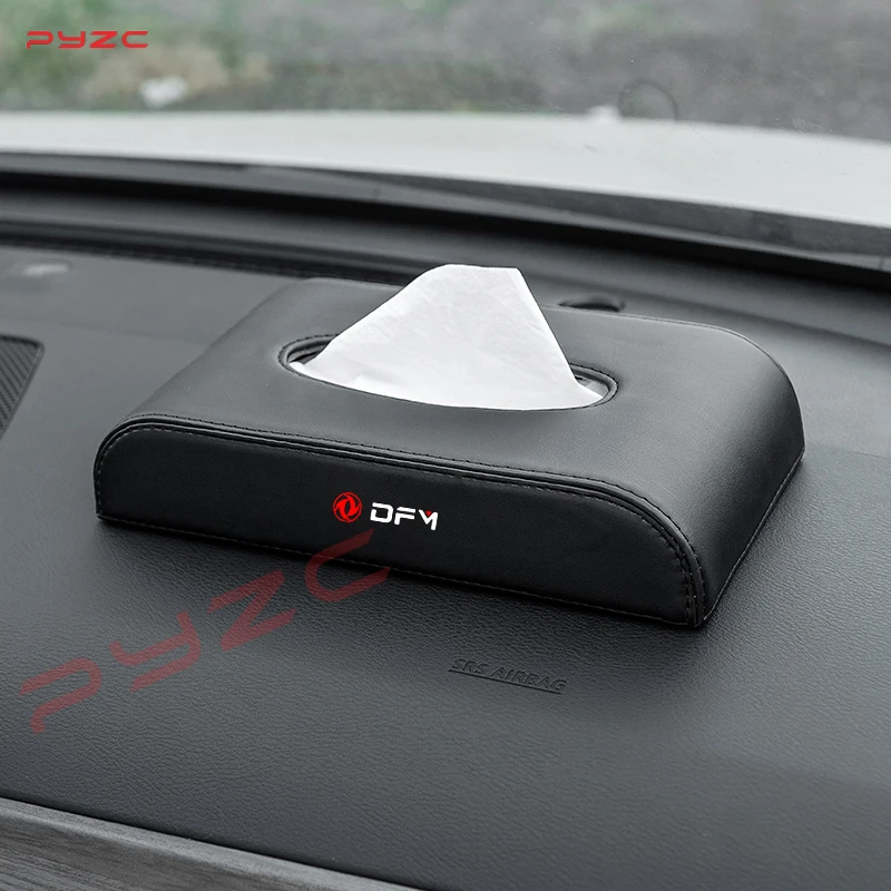 Car Leather Tissue Box for Dongfeng DFM AX7 H30 S30 DFSK SX5 SX6 AX4 P11 Auto Interior Accessories