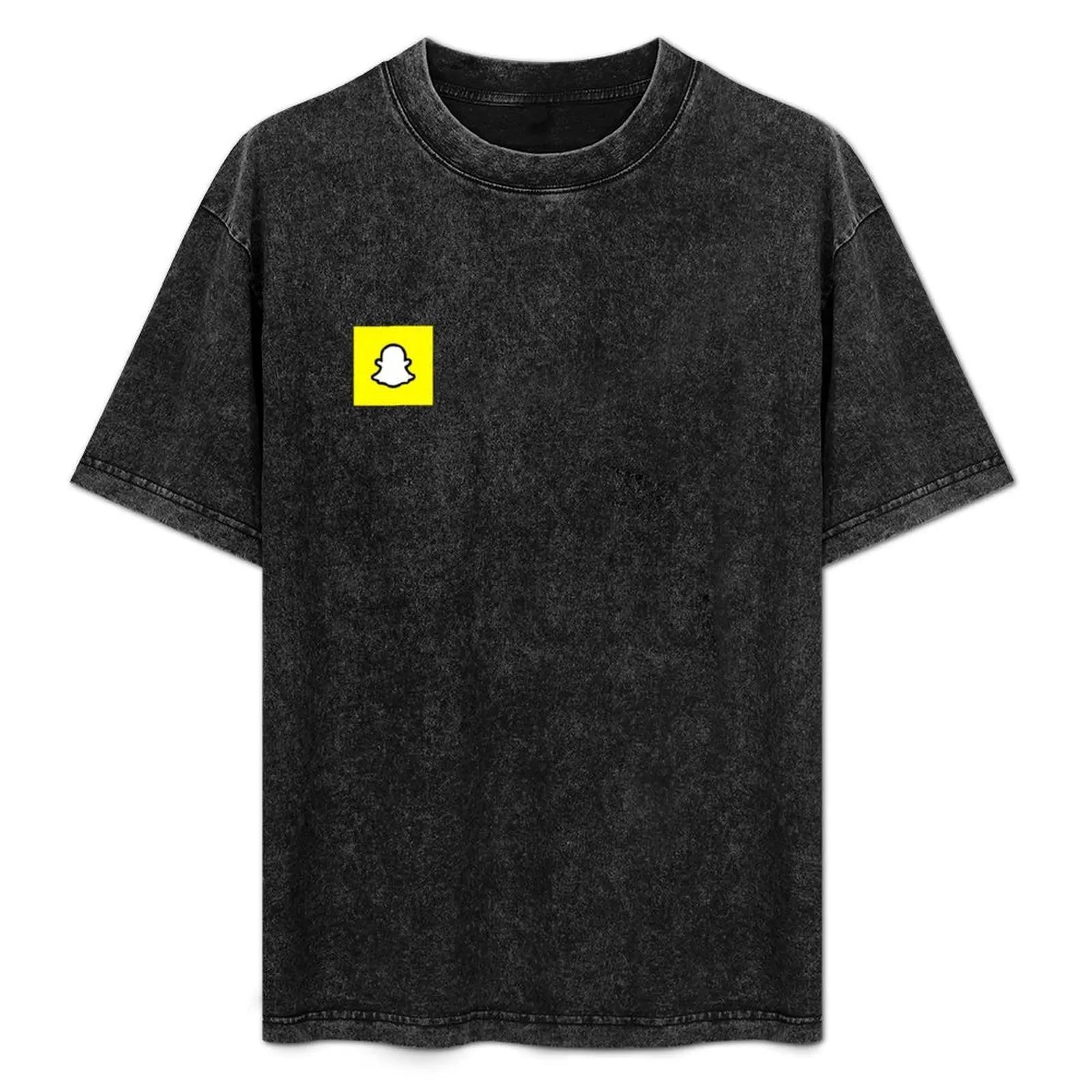 Футболка Snapchat, мужская футболка, одежда в стиле аниме, мужская футболка 100, ℅   хлопок