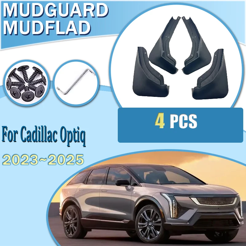 

Car Mudguard Fit For Cadillac Optiq 2023 2024 2025 MudFlaps Wheel Fender Guards Dust-proof Splash Protect Auto Parts Accessories