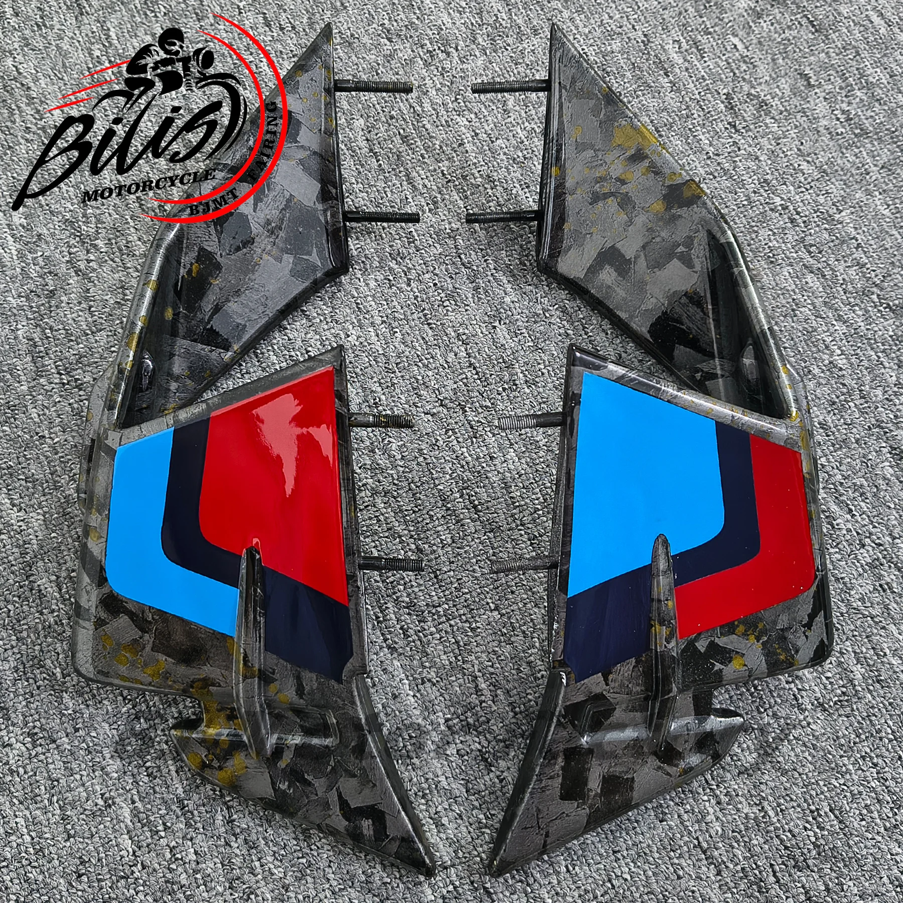 

Fit For BMW S1000R 2023-2024 Aerodynamic Wing Windlets Front Splitter Customized