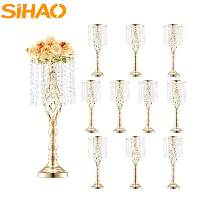 

SIHAO Wedding Vase Flower Holders Wedding Centerpieces for Tables Party Dinner Event Restaurant Hotel Christmas Decoration