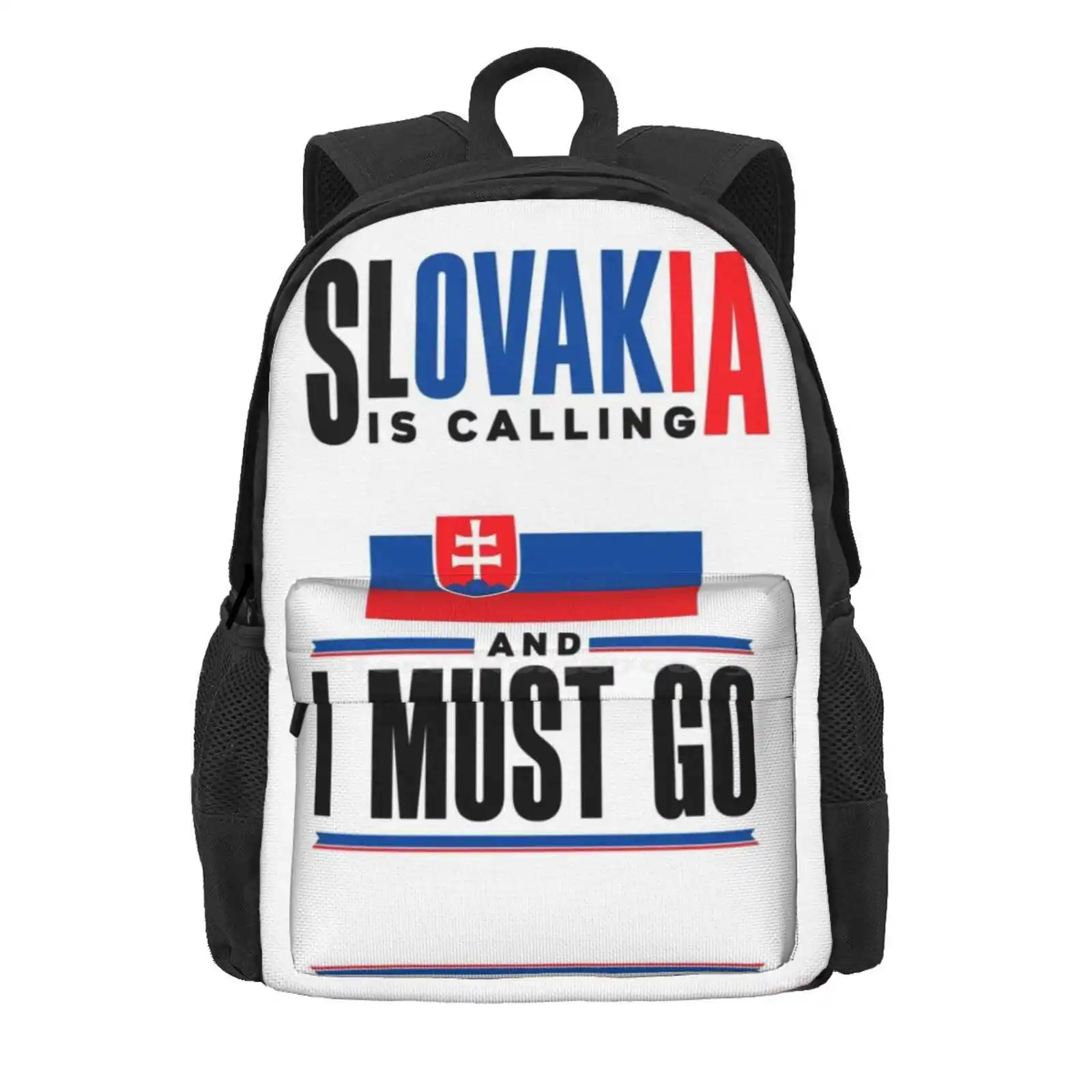 Slovak Slovakia Slovak Flag Quote Hot Sale Schoolbag Backpack Fashion Bags Slovakia Heritage Roots Flag Ideal Great Origin