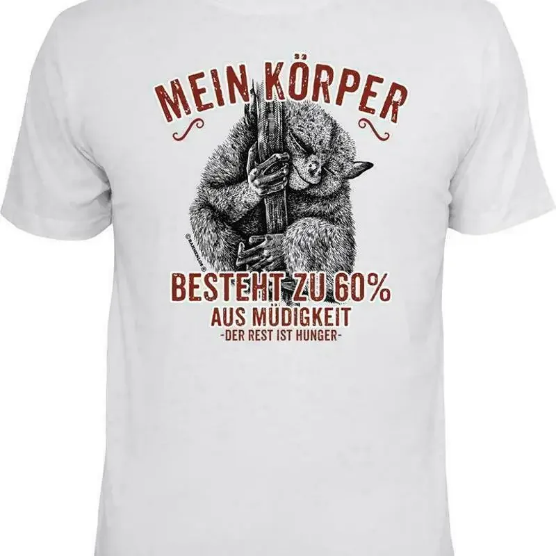 Mens T Shirt My Body Tired And Hungry Gifts For Men T Shirts