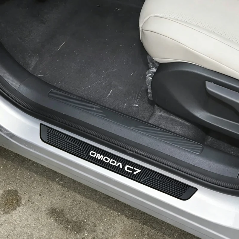 For Chery Omoda C7 2025 2026 Door Sill Plate Protective Cover Car Styling Pedal Trim Auto Threshold Stickers Accessories