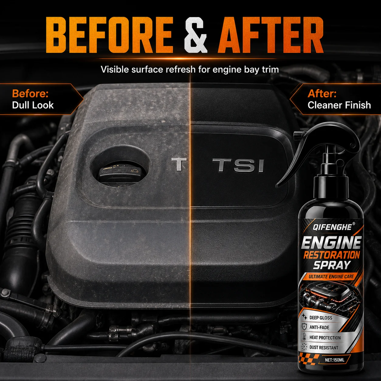 Car Engine Bay Cleaner Powerful Decontamination Cleaning Product For Engine Compartment Auto Detailer Car Cleaning Product