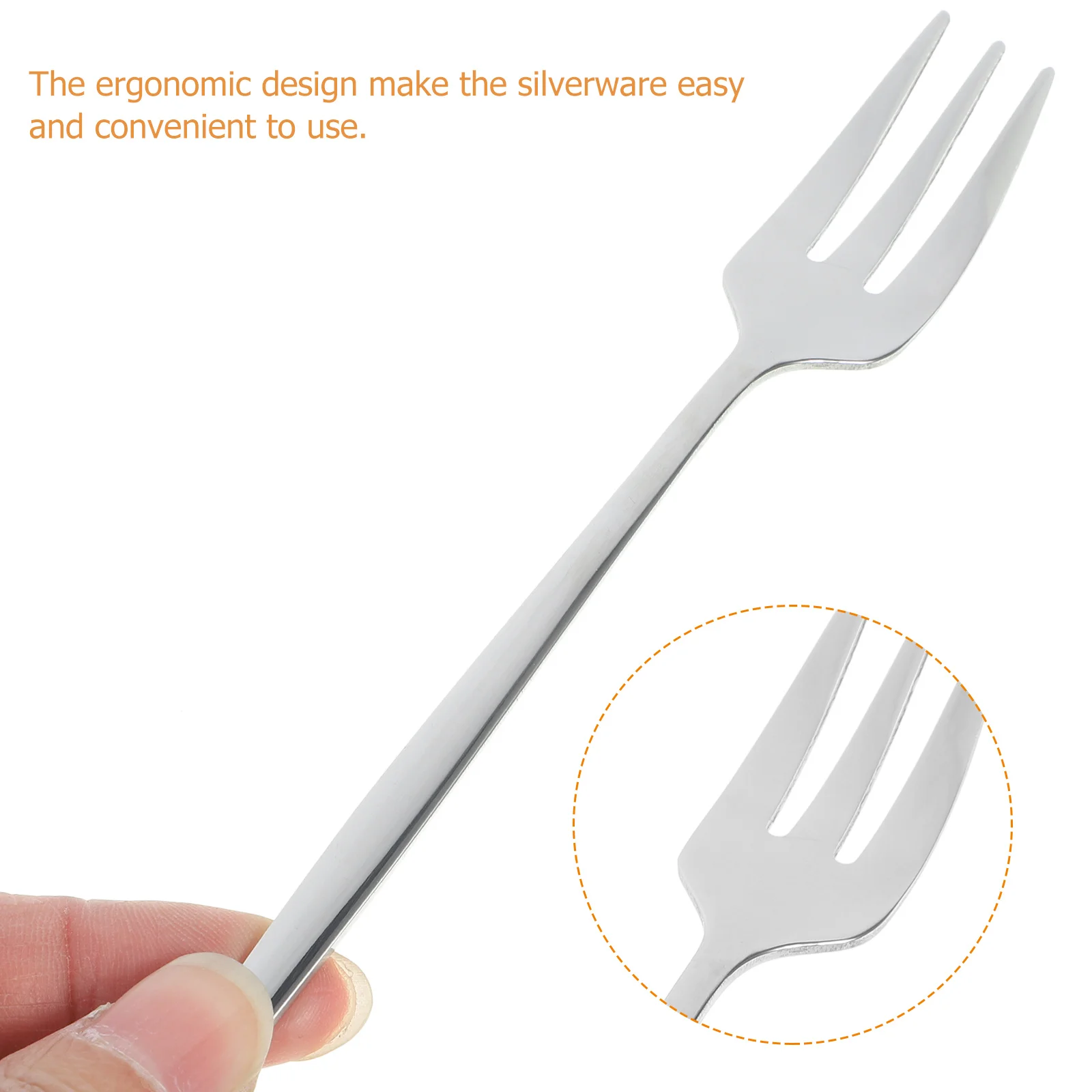 

1Set Silverware Set Stainless Steel Flatware Portable Utensil Kit for Picnic Outdoor Dining Steak Dinner Celebration Events