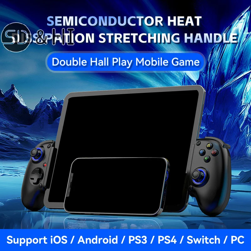 

Wireless Phone Cooling Gamepad Game Controller For Iphone Android Phone Tablet Cooler For Switch XBOX PS4 Steam Streaming Game