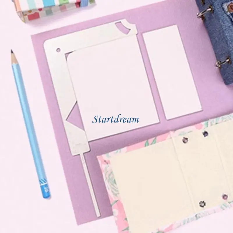 5 In 1 Book Covers Guide Ruler Bookbinding Ruler Tool For Journal Album Covers K92C