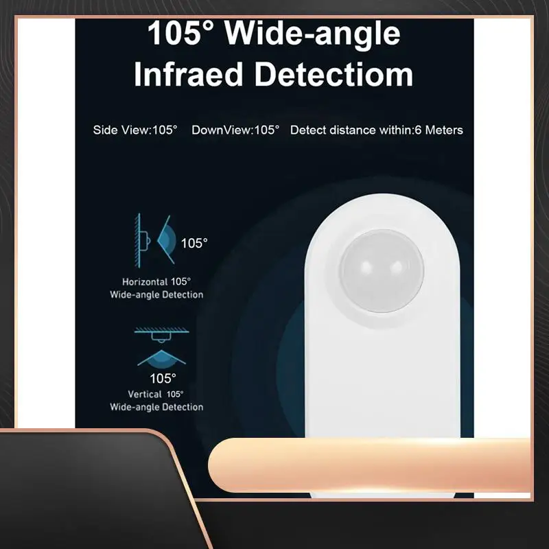 

Graffiti Smart Zigbee Human Presence Sensor Pir Human Motion Sensor Battery Powered Sensor Durable Easy Install Easy To Use