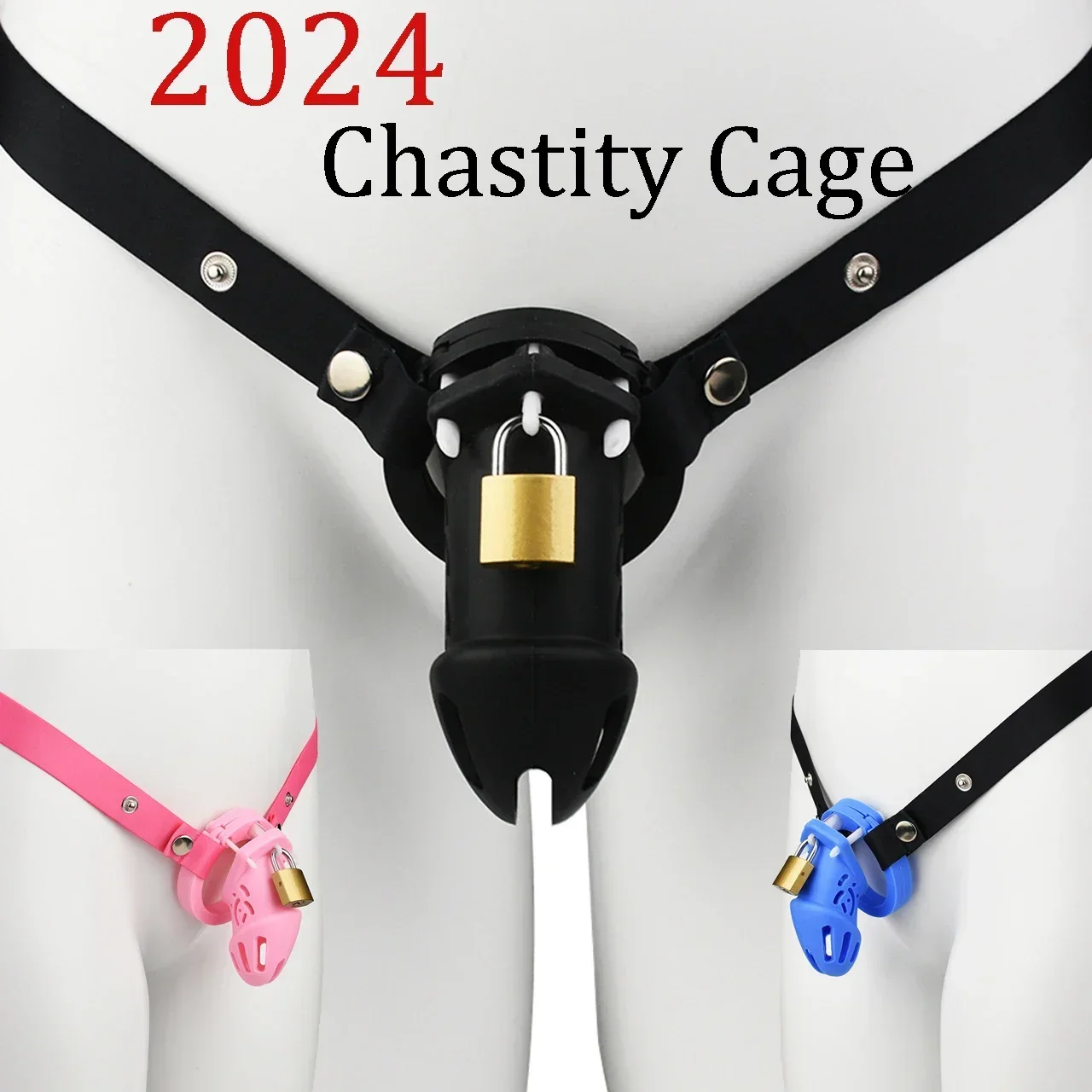 New Men\'s Chastity Cage Hidden Lower Body Lightweight and Comfortable Chastity Device Control Bondage Penis Lock Adult   عبودية