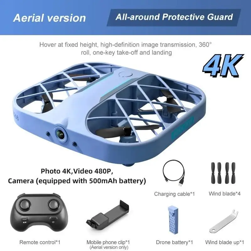 Top H107 8k Drone Wifi Fpv Drones Camera HD 4k Remote Control Helicopter Plane Pocket Quadcopter Christmas Gift For Boys