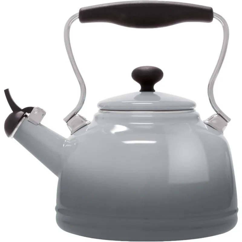 

Tea Kettle, Vintage Series, Enamel on Steel, Whistling (Fade Grey)