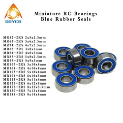 10Pcs 5X11X4 Mm MR115RS ABEC3 Miniatuur MR115-2RS Kogellagers Blauw Verzegelde MR115 2RS L1150D Lager