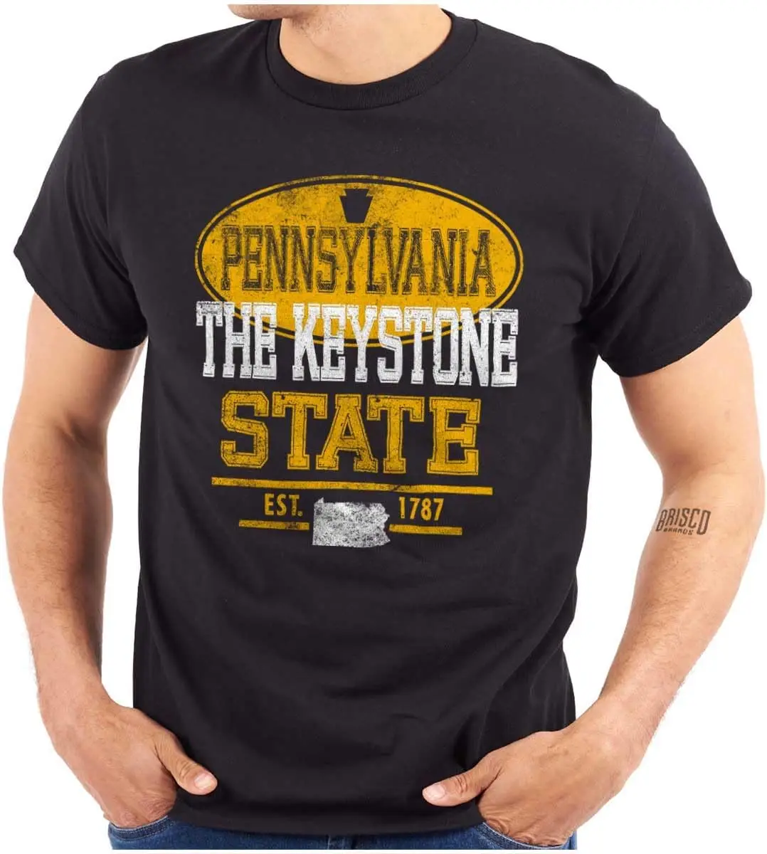 Pennsylvania PA Logo State Souvenir Graphic T Shirt Men or Women