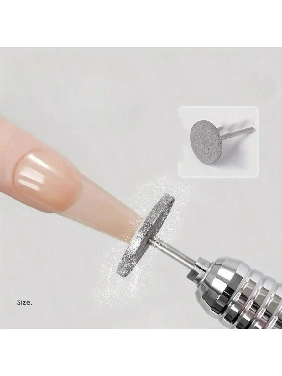 1 PC Removal Head Diamond Electric Nail Drill Bit Disc Grinding Burr T Mills Grinder Cuticle Cutter Art Tools Nail Polishing Bit