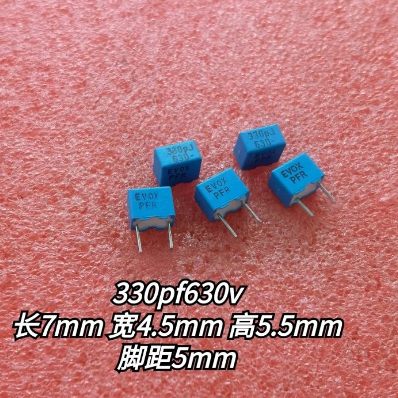 

10PCS PFR fever capacitor 330pf 630v 0.00033uf 630v 331 630v 5MM