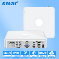 Smar 4CH /8CH CCTV DVR H.265 5M-N AHD DVR Digital Video Recorder for AHD TVI CVI CVBS Analog Camera IP Camera Hybrid DVR