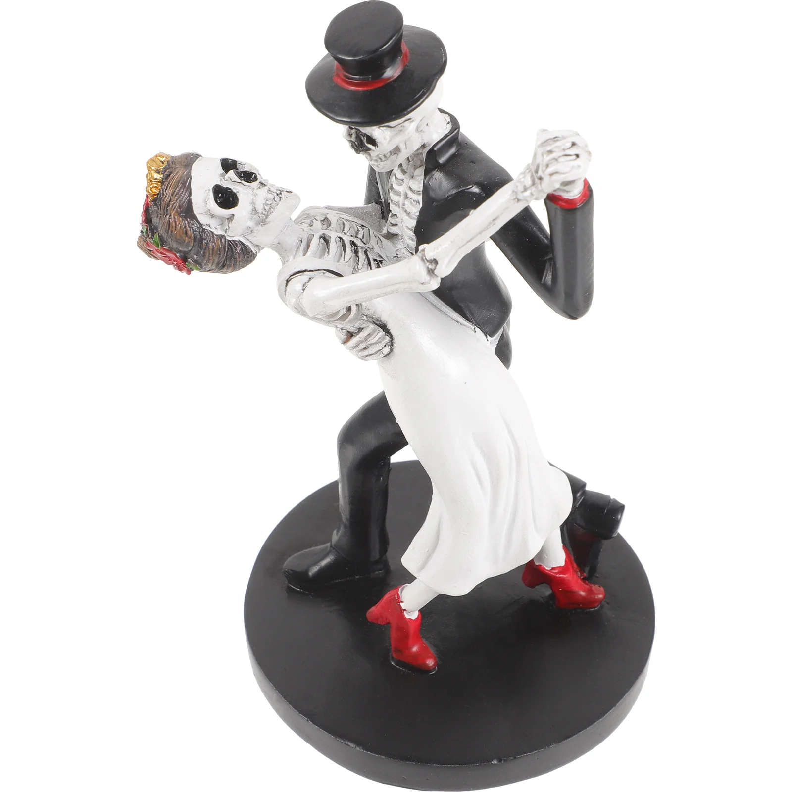 Halloween Bride Groom Statue Dancing Pose Couple Figurine Skulls Halloween Decor day of the dead figurines