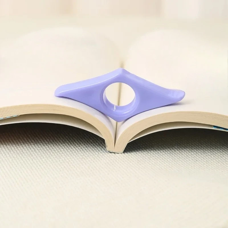 Thumb Book Support Acrylic Press Bookmark Press Book Reading Assistant Available in Multiple Colors