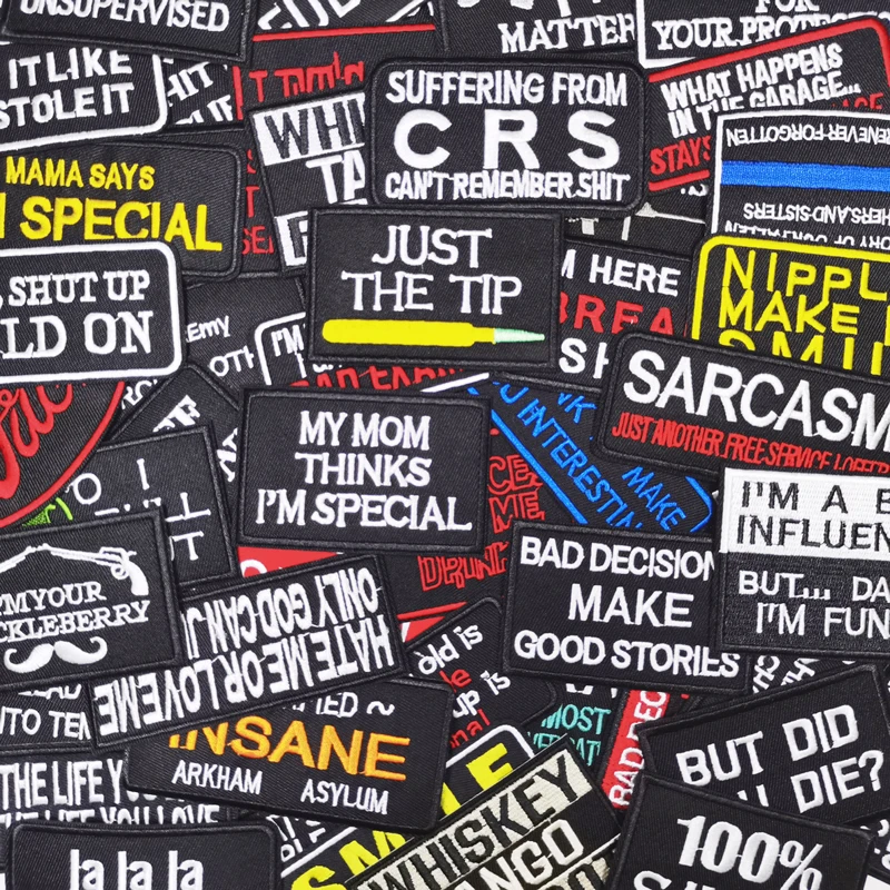 10/20/30/50pcs Lot Patches For Clothing Iron On Letters Sew Blue Red Gold Black White Embroidered Pack Bulk Wholesale Sets Mixed