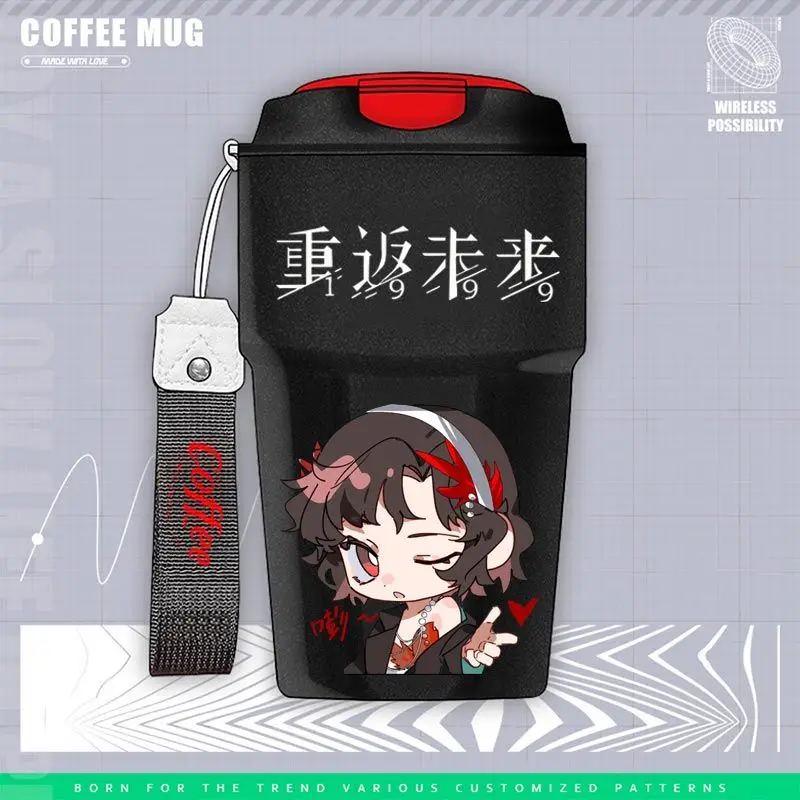 Game Reverse:1999 Cos Sonetto Sotheby X 37 Etc. Unisex Simple Portable Stainless Steel Water Bottle Coffee Mug Gift