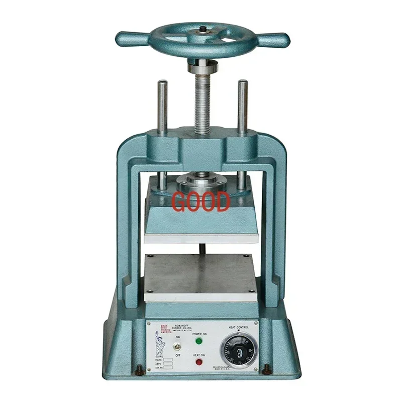 6*8/8*8 นิ้ว Heavy Duty เครื่องประดับ Vulcanizer แม่พิมพ์ซิลิโคนยางกดเครื่องอุปกรณ์พวงมาลัยแผ่นความร้อน