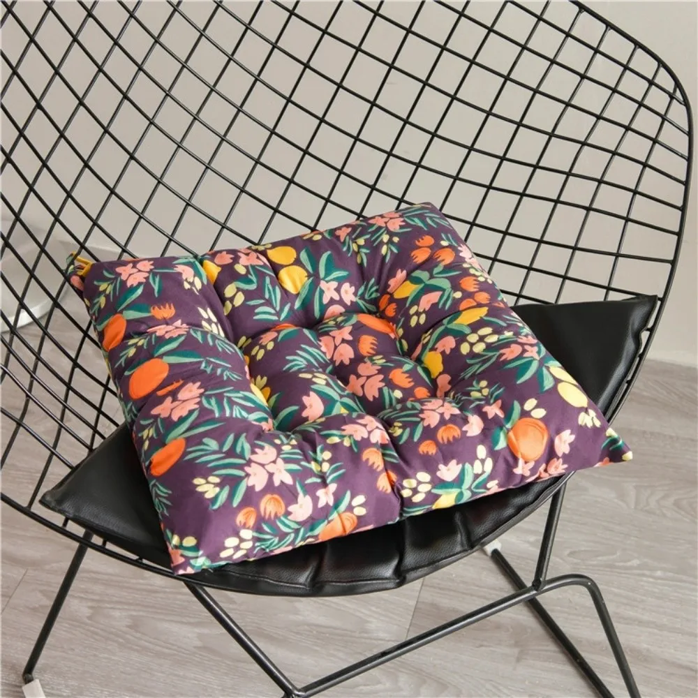 Breathable Thickened Chair Seat Cushion 8 Colors 40*40cm Office Four Seasons Hip Pad Soft Cotton Linen Chair Cushion