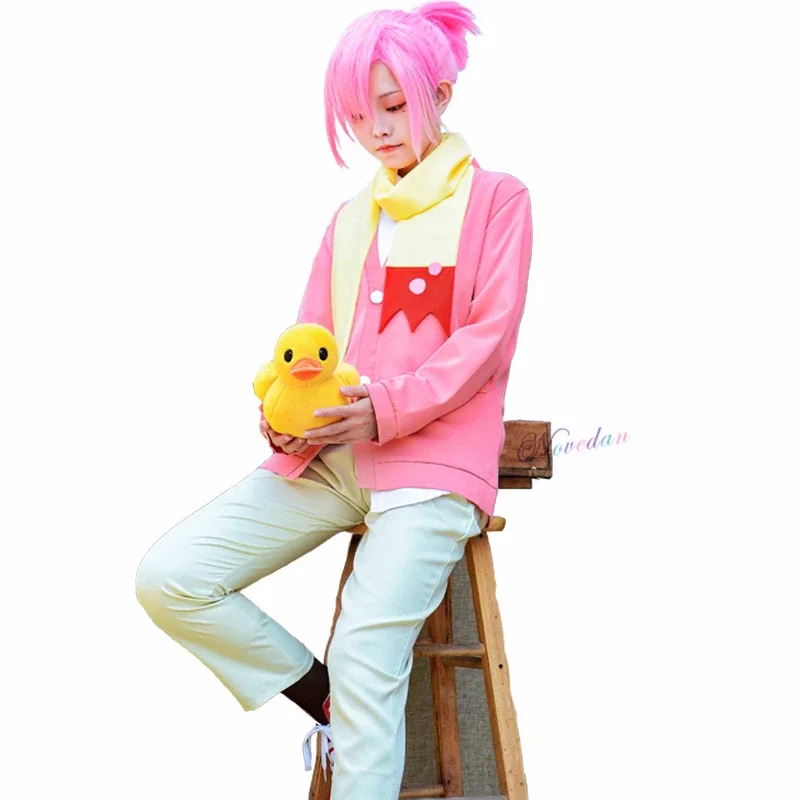 Mitsuba Sousuke Cosplay Anime Cosplay Costume Pink Wig Uniform Women Halloween Party Outfit