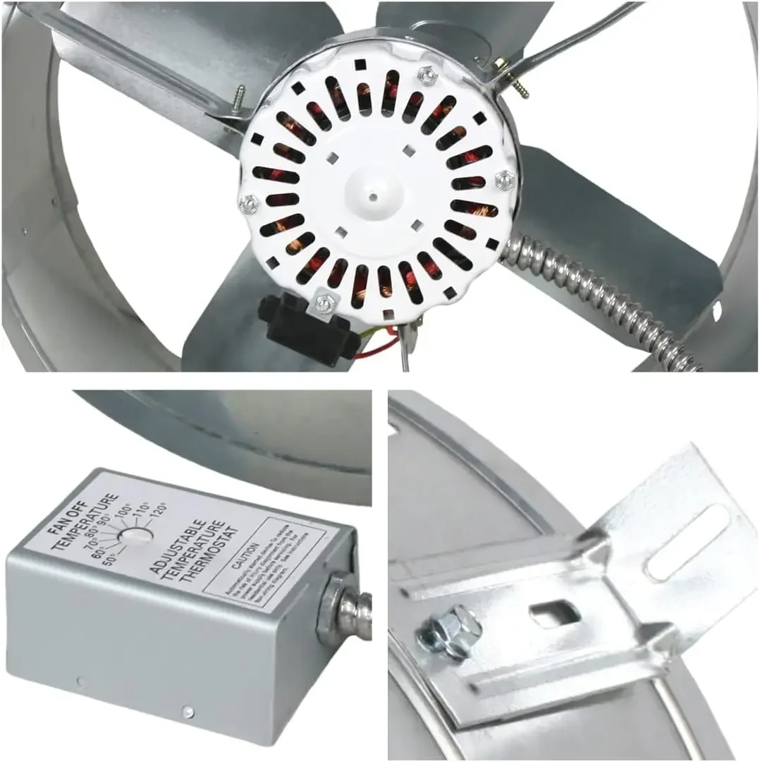 Ventilador de sótão com montagem em cabo CX2500 com motor de 3,0 A e 60 Hz e lâmina de 14 polegadas