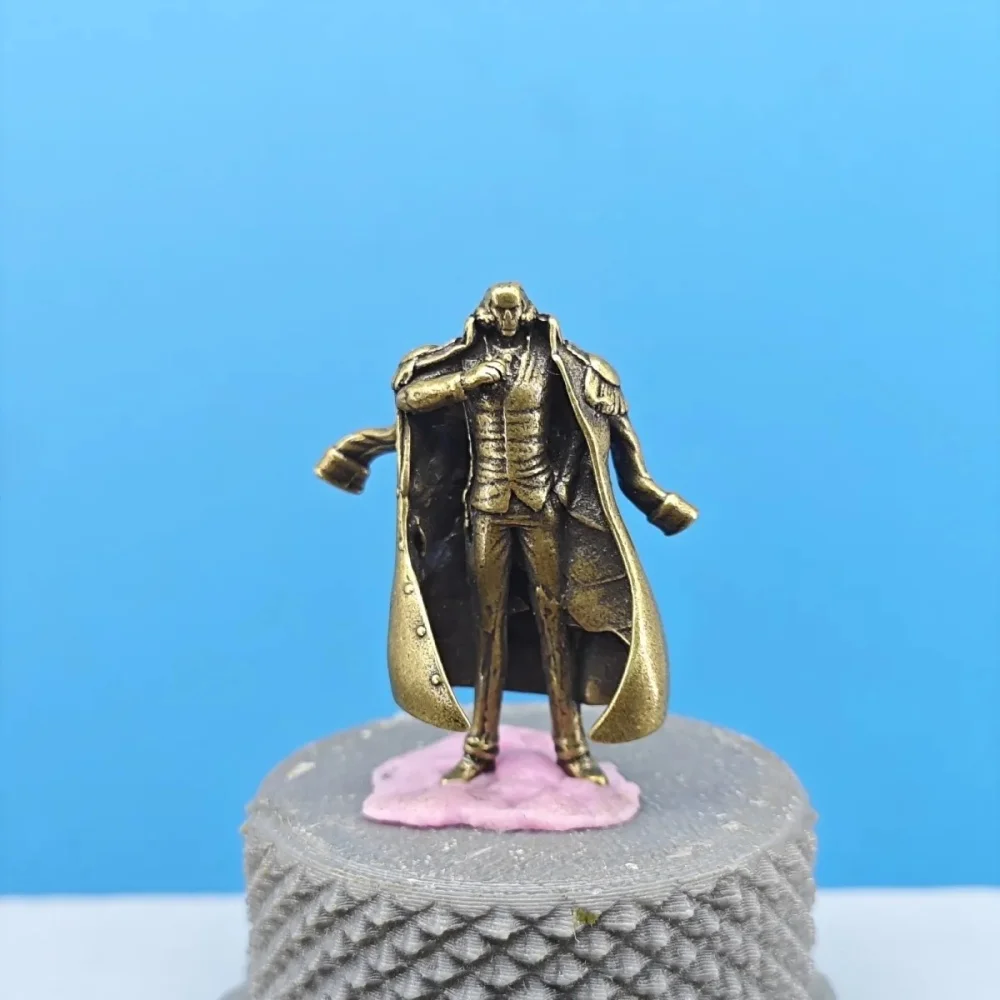 Brass Retro Mini Figurine Desktop Collectible Statue DIY Paintable Tabletop Wargame Diorama Decor Home Ornament Gift Craft
