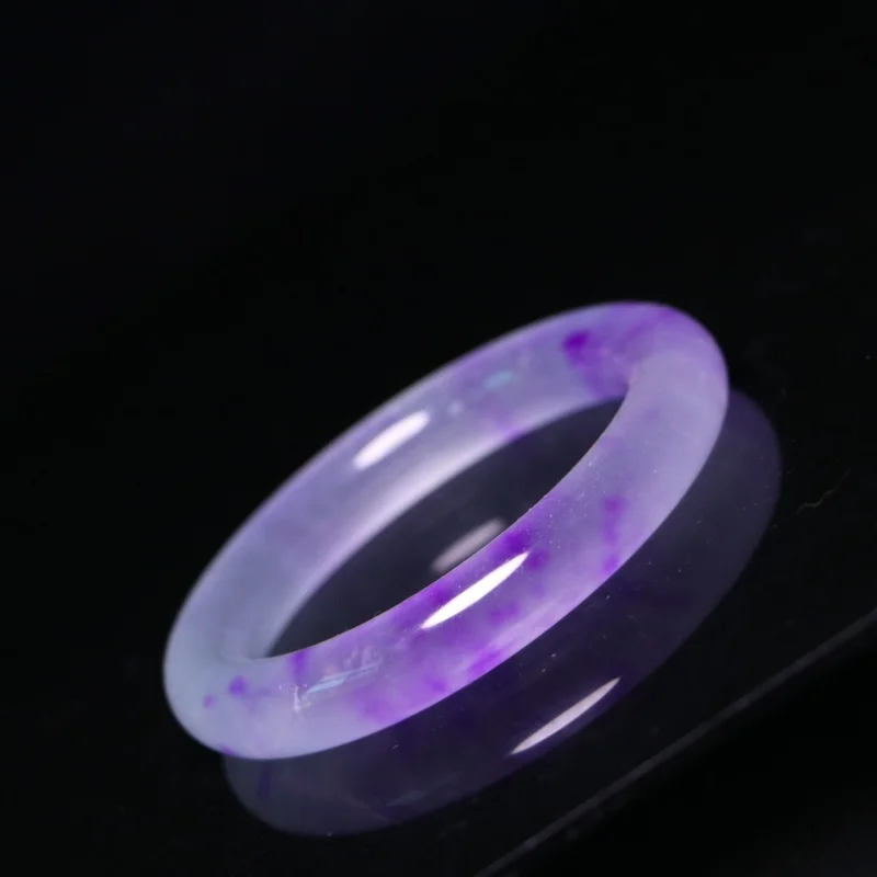 

Certificate Natural AA high Ice Burmese Jade jadeite purple bracelet bangle 58MM