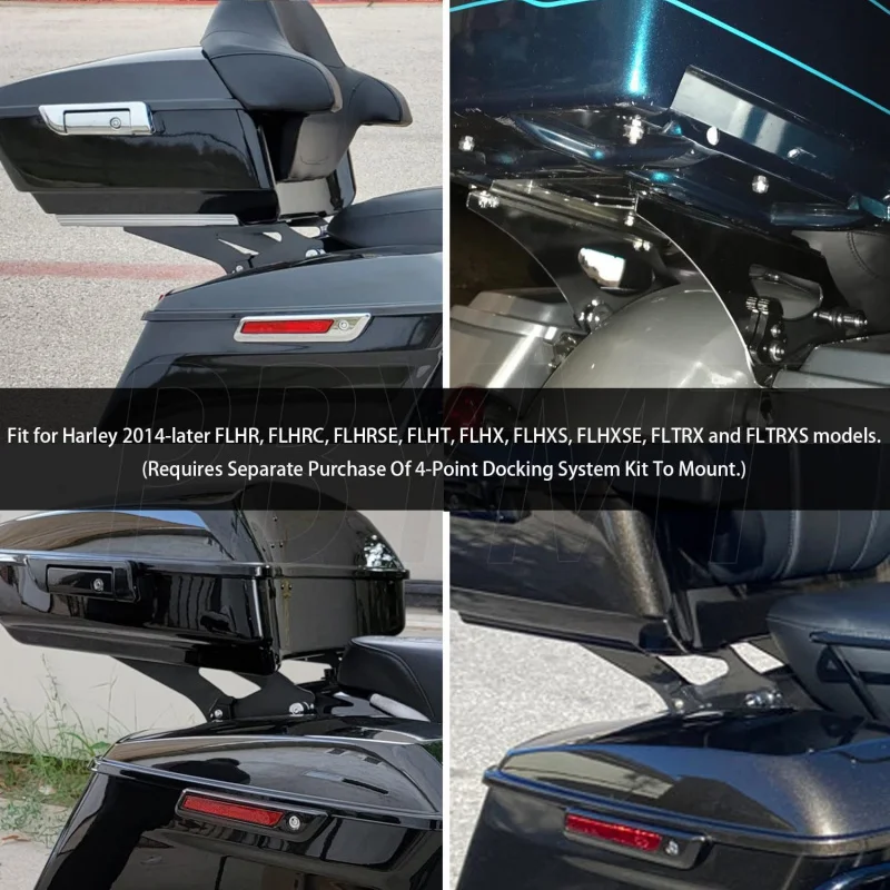 

Suitable for Harley-Davidson Gliding Motorcycle Accessories14-23Trunk Mount Shelf Black Non-Detachable