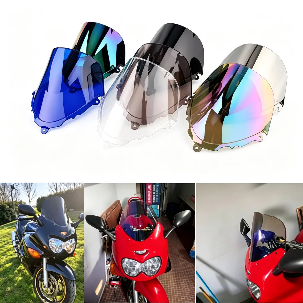 Motorcycle Windshield Windscreen Double Bubble For Suzuki GSX 600F 750F Katana 600 750 96-08 ABS Windshield Motorcycle Screen